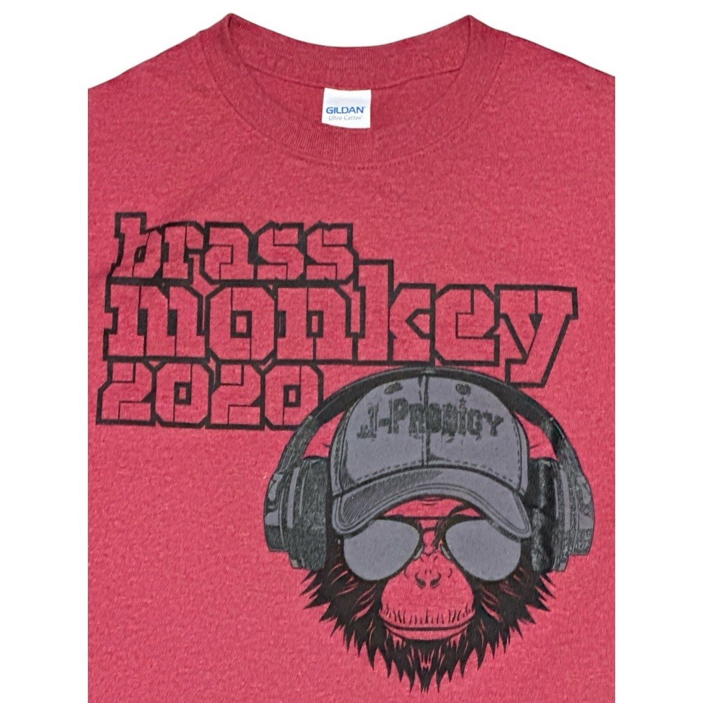 Brass‎ Monkey 2020 T-Shirt Size S Gildan Ultra Cotton 50% Cotton 50% Polyester